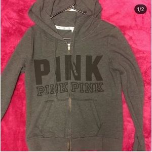 PINK zip-up sweatshirt